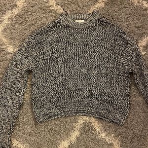 Black and white sweater